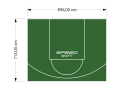 64M2/713X896CM ZIELONE BOISKO DO KOSZYKÓWKI SPEEDSPORT HEXA POWER PRO