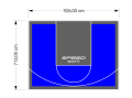 66M2/713X926CM NIEBIESKO-GRAFITOWE BOISKO DO KOSZYKÓWKI SPEEDSPORT HEXA POWER PRO