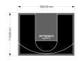 66M2/713X926CM CZARNO-GRAFITOWE BOISKO DO KOSZYKÓWKI SPEEDSPORT HEXA POWER PRO