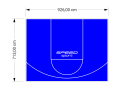 66M2/713X926CM NIEBIESKIE BOISKO DO KOSZYKÓWKI SPEEDSPORT HEXA POWER PRO