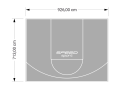 66M2/713X926CM SZARE BOISKO DO KOSZYKÓWKI SPEEDSPORT HEXA POWER PRO