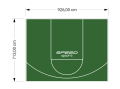 66M2/713X926CM ZIELONE BOISKO DO KOSZYKÓWKI SPEEDSPORT HEXA POWER PRO