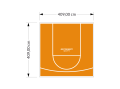 17M2/409X409CM POMARAŃCZOWE BOISKO DO KOSZYKÓWKI SPEEDSPORT HEXA POWER PRO