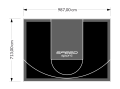 70M2/713X987CM CZARNO-GRAFITOWE BOISKO DO KOSZYKÓWKI SPEEDSPORT HEXA POWER PRO