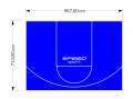 70M2/713X987CM NIEBIESKIE BOISKO DO KOSZYKÓWKI SPEEDSPORT HEXA POWER PRO