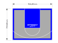 69M2/744X926CM SZARO-NIEBIESKIE BOISKO DO KOSZYKÓWKI SPEEDSPORT HEXA POWER PRO