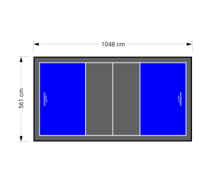 59M2/1048X561CM NIEBIESKO-GRAFITOWE BOISKO DO SIATKÓWKI SPEEDSPORT HEXA POWER PRO