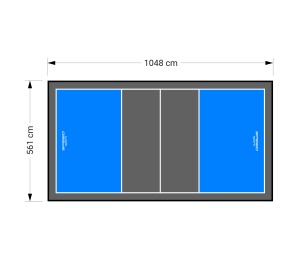 59M2/1048X561CM BŁĘKITNO-GRAFITOWE BOISKO DO SIATKÓWKI SPEEDSPORT HEXA POWER PRO