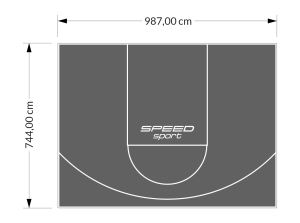 73M2/744X987CM GRAFITOWE BOISKO DO KOSZYKÓWKI SPEEDSPORT HEXA POWER PRO