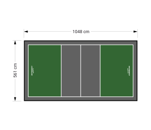59M2/1048X561CM ZIELONO-GRAFITOWE BOISKO DO SIATKÓWKI SPEEDSPORT HEXA POWER PRO