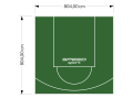 65M2/804X804CM ZIELONE BOISKO DO KOSZYKÓWKI SPEEDSPORT HEXA POWER PRO