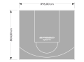 72M2/804X896CM SZARE BOISKO DO KOSZYKÓWKI SPEEDSPORT HEXA POWER PRO