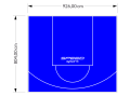 75M2/804X926CM NIEBIESKIE BOISKO DO KOSZYKÓWKI SPEEDSPORT HEXA POWER PRO