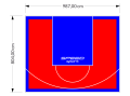 79M2/804X987CM CZERWONO-NIEBIESKIE BOISKO DO KOSZYKÓWKI SPEEDSPORT HEXA POWER PRO