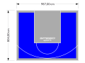 79M2/804X987CM NIEBIESKO-SZARE BOISKO DO KOSZYKÓWKI SPEEDSPORT HEXA POWER PRO