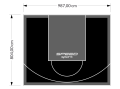 79M2/804X987CM CZARNO-GRAFITOWE BOISKO DO KOSZYKÓWKI SPEEDSPORT HEXA POWER PRO