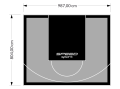 79M2/804X987CM SZARO-CZARNE BOISKO DO KOSZYKÓWKI SPEEDSPORT HEXA POWER PRO