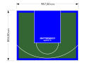 79M2/804X987CM ZIELONO-NIEBIESKIE BOISKO DO KOSZYKÓWKI SPEEDSPORT HEXA POWER PRO
