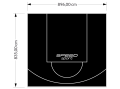 75M2/835X896CM CZARNE BOISKO DO KOSZYKÓWKI SPEEDSPORT HEXA POWER PRO