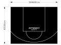 88M2/835X1048CM CZARNE BOISKO DO KOSZYKÓWKI SPEEDSPORT HEXA POWER PRO