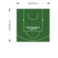 75M2/865X865CM ZIELONE BOISKO DO KOSZYKÓWKI SPEEDSPORT HEXA POWER PRO