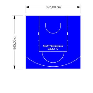 78M2/865X896CM NIEBIESKIE BOISKO DO KOSZYKÓWKI SPEEDSPORT HEXA POWER PRO