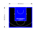 85M2/865X987CM CZARNO-NIEBIESKIE BOISKO DO KOSZYKÓWKI SPEEDSPORT HEXA POWER PRO