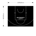 93M2/865X1078CM CZARNE BOISKO DO KOSZYKÓWKI SPEEDSPORT HEXA POWER PRO