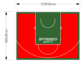 99M2/865X1139CM CZERWONO-ZIELONE BOISKO DO KOSZYKÓWKI SPEEDSPORT HEXA POWER PRO