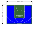 99M2/865X1139CM NIEBIESKO-ZIELONE BOISKO DO KOSZYKÓWKI SPEEDSPORT HEXA POWER PRO