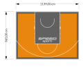 99M2/865X1139CM POMARAŃCZOWO-GRAFITOWE BOISKO DO KOSZYKÓWKI SPEEDSPORT HEXA POWER PRO