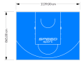 99M2/865X1139CM BŁĘKITNE BOISKO DO KOSZYKÓWKI SPEEDSPORT HEXA POWER PRO