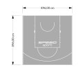80M2/896X896CM SZARE BOISKO DO KOSZYKÓWKI SPEEDSPORT HEXA POWER PRO