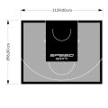 102M2/896X1139CM SZARO-CZARNE BOISKO DO KOSZYKÓWKI SPEEDSPORT HEXA POWER PRO