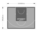 102M2/896X1139CM SZARO-GRAFITOWE BOISKO DO KOSZYKÓWKI SPEEDSPORT HEXA POWER PRO