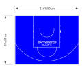 105M2/896X1169CM NIEBIESKIE BOISKO DO KOSZYKÓWKI SPEEDSPORT HEXA POWER PRO
