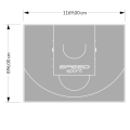 105M2/896X1169CM SZARE BOISKO DO KOSZYKÓWKI SPEEDSPORT HEXA POWER PRO