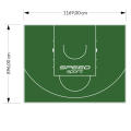 105M2/896X1169CM ZIELONE BOISKO DO KOSZYKÓWKI SPEEDSPORT HEXA POWER PRO