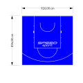 83M2/896X926CM NIEBIESKIE BOISKO DO KOSZYKÓWKI SPEEDSPORT HEXA POWER PRO