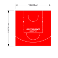 86M2/926X926CM CZERWONE BOISKO DO KOSZYKÓWKI SPEEDSPORT HEXA POWER PRO