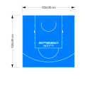 86M2/926X926CM BŁĘKITNE BOISKO DO KOSZYKÓWKI SPEEDSPORT HEXA POWER PRO