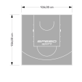 86M2/926X926CM SZARE BOISKO DO KOSZYKÓWKI SPEEDSPORT HEXA POWER PRO
