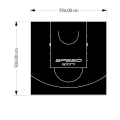 89M2/926X956CM CZARNE BOISKO DO KOSZYKÓWKI SPEEDSPORT HEXA POWER PRO