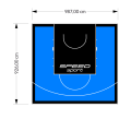 91M2/926X987CM BŁĘKITNO-CZARNE BOISKO DO KOSZYKÓWKI SPEEDSPORT HEXA POWER PRO