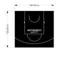91M2/926X987CM CZARNE BOISKO DO KOSZYKÓWKI SPEEDSPORT HEXA POWER PRO