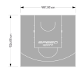 91M2/926X987CM SZARE BOISKO DO KOSZYKÓWKI SPEEDSPORT HEXA POWER PRO