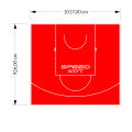 94M2/926X1017CM CZERWONE BOISKO DO KOSZYKÓWKI SPEEDSPORT HEXA POWER PRO