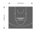 94M2/926X1017CM GRAFITOWE BOISKO DO KOSZYKÓWKI SPEEDSPORT HEXA POWER PRO