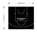 97M2/926X1048CM CZARNE BOISKO DO KOSZYKÓWKI SPEEDSPORT HEXA POWER PRO