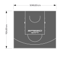 97M2/926X1048CM GRAFITOWE BOISKO DO KOSZYKÓWKI SPEEDSPORT HEXA POWER PRO